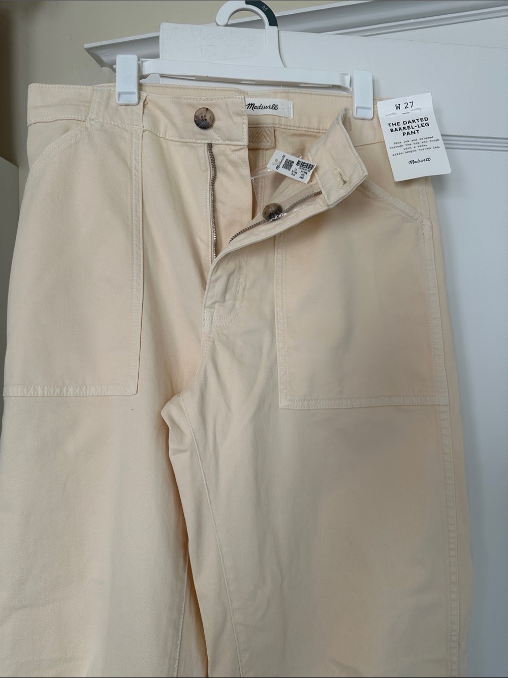 Madewell Beige/Cream Straight-Leg Chinos